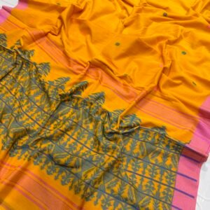 Pure Cotton Jamdani Saree with Blouse Piece