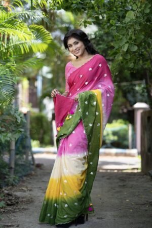 Pure Mul Cotton Handwoven Saree