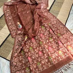 Handwoven Pure Gachi Tassar Saree with Blouse Piece