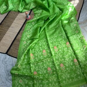 Handwoven Pure Gachi Tassar Saree with Blouse Piece