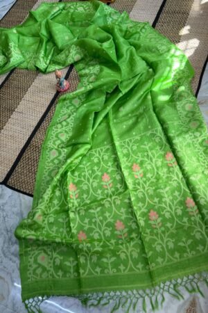 Handwoven Pure Gachi Tassar Saree with Blouse Piece