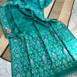 Handwoven Pure Gachi Tassar Saree with Blouse Piece