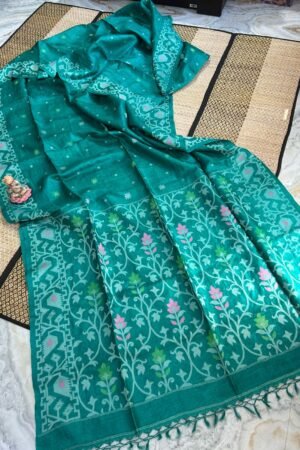 Handwoven Pure Gachi Tassar Saree with Blouse Piece