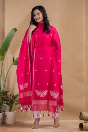 Pure cotton Jamdani Suit – Elegant 2-Piece Set