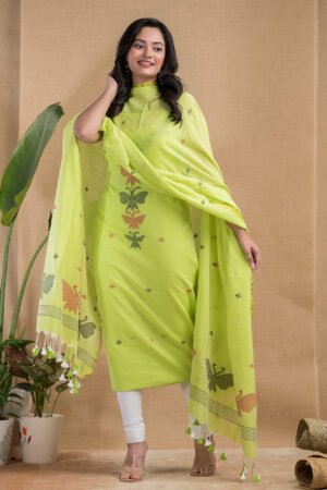 Pure cotton Jamdani Suit – Elegant 2-Piece Set