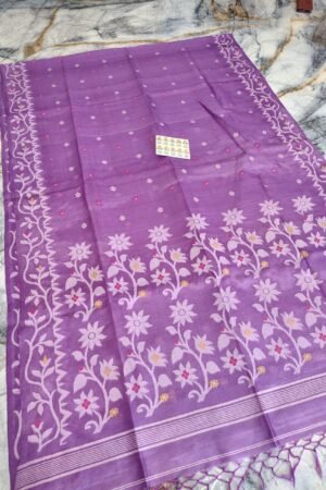 Pure Gachi Tassar Silk Mina Buti Handloom Saree