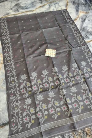 Pure Gachi Tassar Silk Mina Buti Handloom Saree