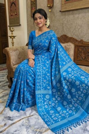 Pure Handloom Tassar Silk Lota All-Over Saree