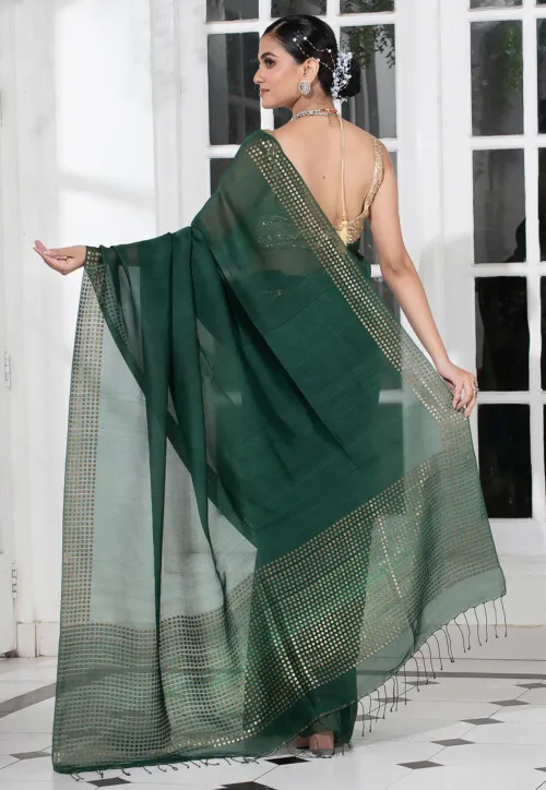 bengal-handloom-pure-silk-saree-in-dark-green-v1-sbea3553_2