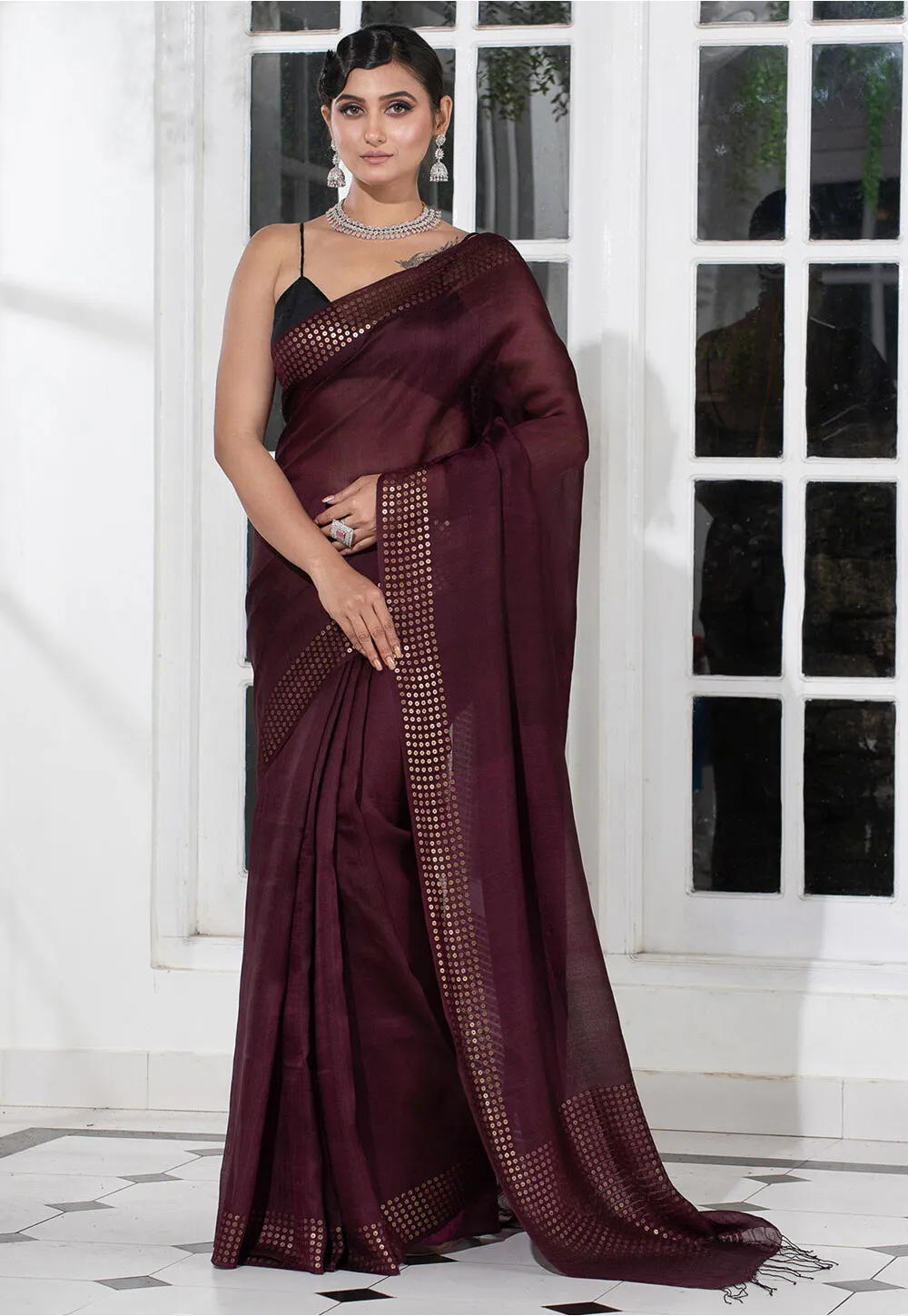 bengal-handloom-pure-silk-saree-in-wine-v1-sbea3555